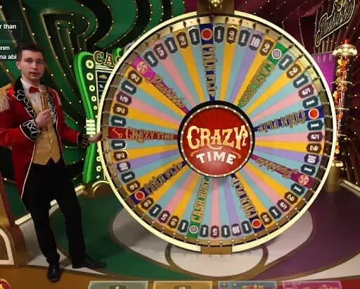 Crazy Time game counter showing current round number and time remaining